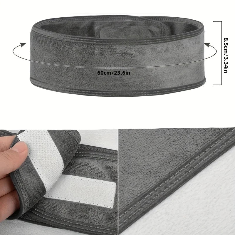 Women's Adjustable Wide Headband - Great Cosmetic Accessory for Yoga, Sports, Spa, Bath, Shower, Makeup and Face Wash Beauty World Shop