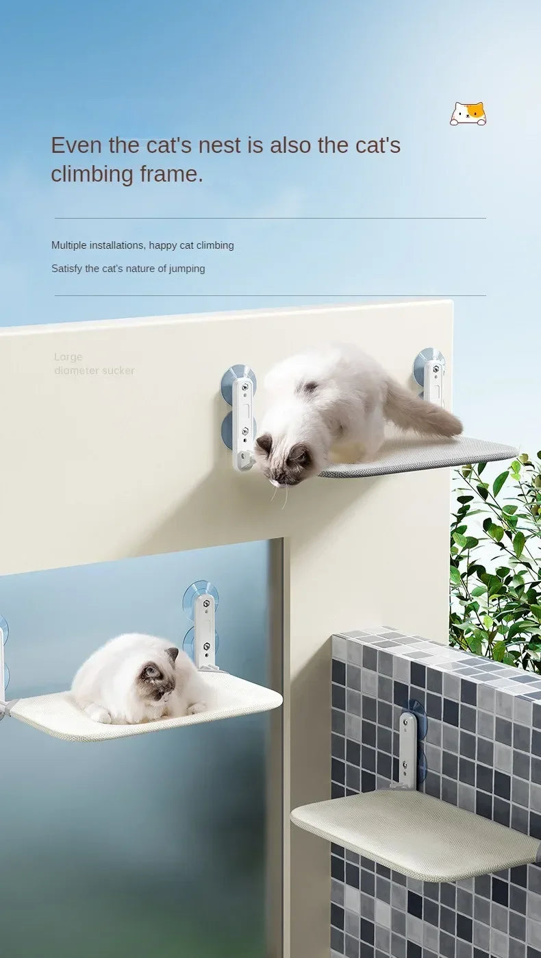 Cat Hammock Super Suction Cup Swing Winter Sun Can Be Removed And Washed Mattress Windowsill Glass Hanging Bed Pet Supplies