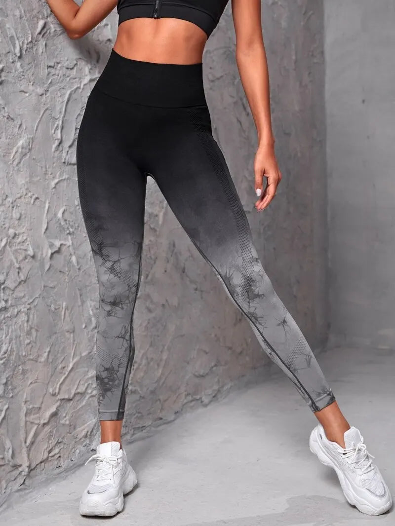 Yoga Pants Women Seamless Leggings Push Up Sports Fitness Joggings High Waist Gym Workout Scrunch Tie Dye Running Leggings Beauty World Shop