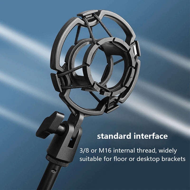 Universal Professional Condenser Microphone Shock Mount Holder Studio Recording Bracket For Large Diaphram Mic Clip Beauty World Shop