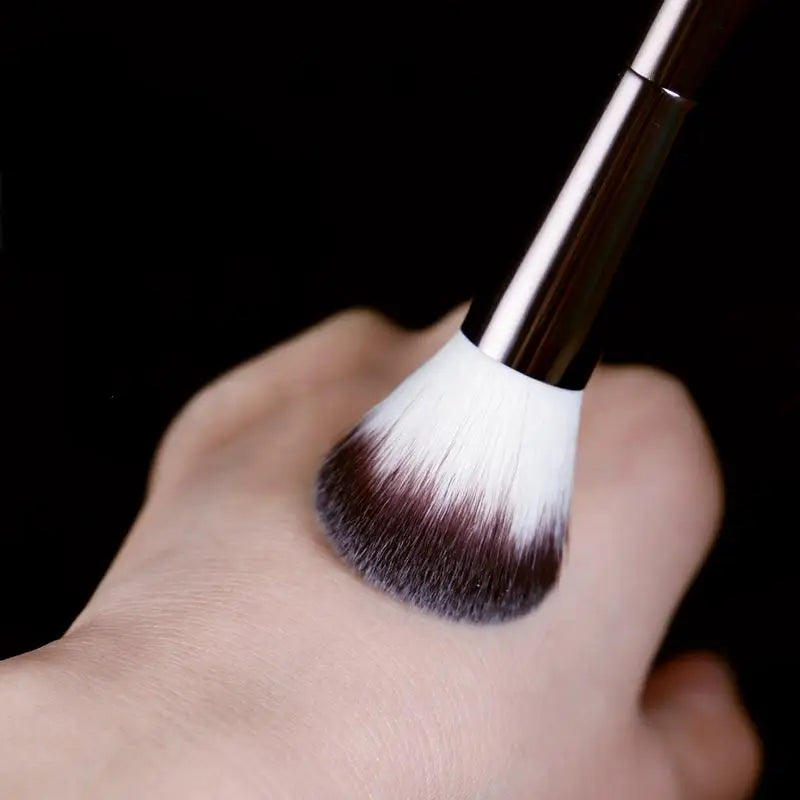 Makeup brush, powder brush, blush brush, loose powder brush, exquisite professional metal handle, double-head design, with box Beauty World Shop
