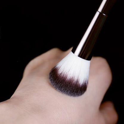 Makeup brush, powder brush, blush brush, loose powder brush, exquisite professional metal handle, double-head design, with box Beauty World Shop