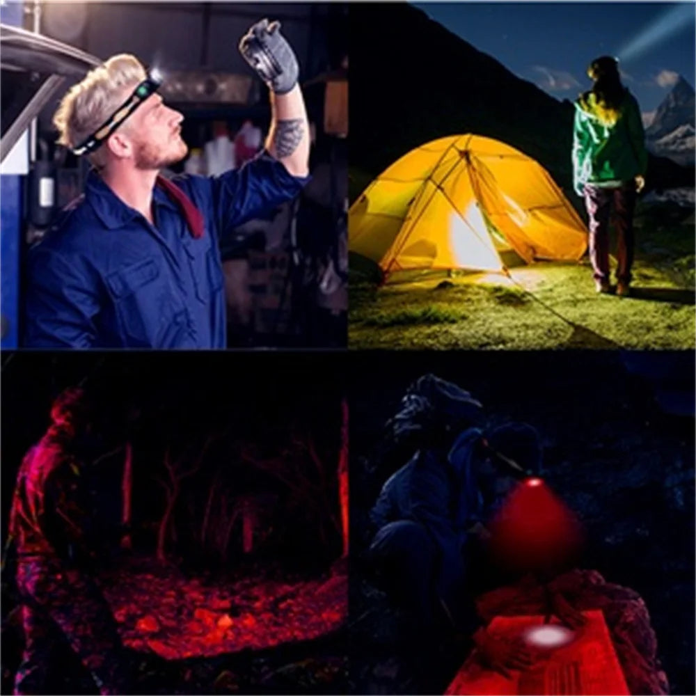 H25LR LED 90 High CRI Rechargeable Headlamp Powerful Lightweight Head Flashlight with Bright White Light  660nm Deep Red Torch Beauty Fashion