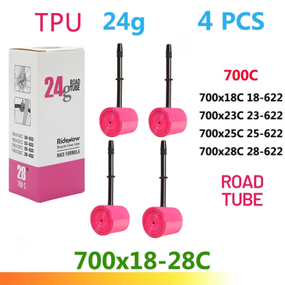 RideNow TPU Bike Inner Tube 700C 700x18 23 25 28 32 35 37 40 47C Road Bicycle Tire MTB Bike Camera 29x1.5 1.75 1.9 pneu aro Beauty World Shop