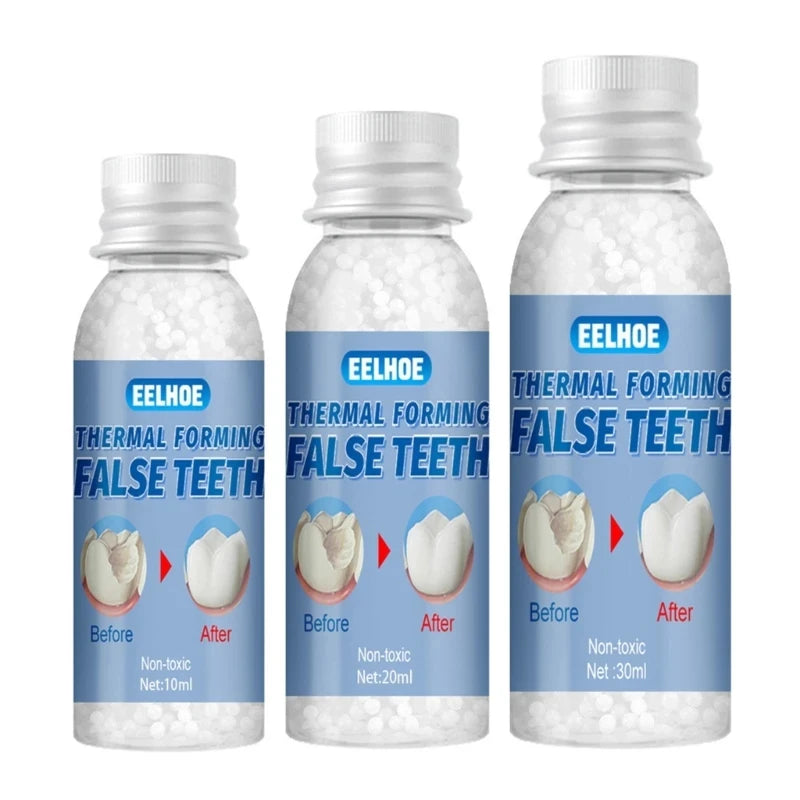 Resin 10ml/20ml/30ml Temporary Tooth Repair Teeth Gaps False Teeth Solid Glue Denture Adhesive Teeth Whitening-Tooth Beauty