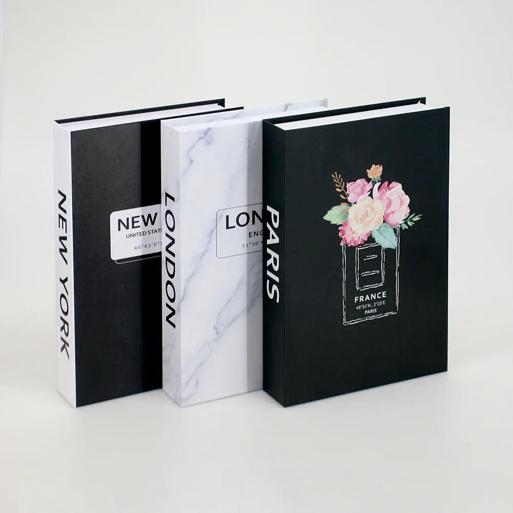 3Pcs Foldable Fashion Fake Books Living Room Decoration Designer Books Coffee Table Ornaments Club Hotel Room Villa Prop Books Beauty World Shop