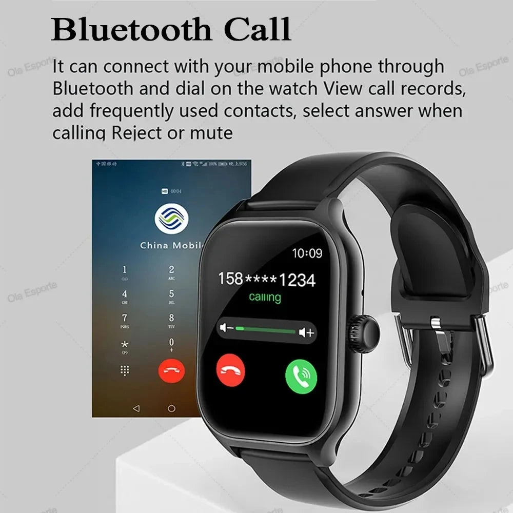 Smart Watch For Android IOS Watches 1.83inch HD Display Bluetooth Call Message Alert Music Sports Mode Smartwatch Men Women Gift Beauty World Shop