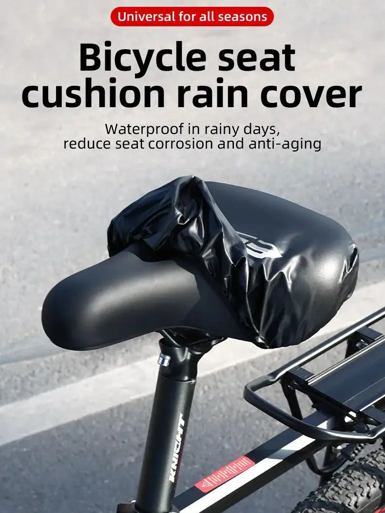 Waterproof Bicycle Saddle Cover High Elastic Road Bicycle Seat Cover Foldable Portable MTB PVC Saddle Cover Bike Accessories Beauty World Shop
