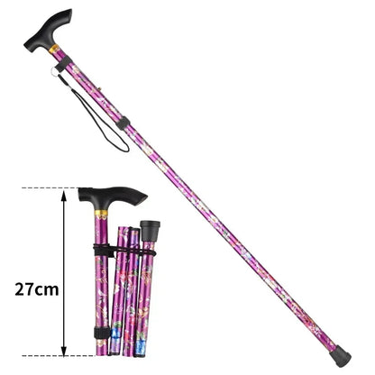 Outdoor Walking Sticks Hiking Camping Mountaineering Poles Telescopic Baton Trekking Poles Folding Cane Crutches Pole Unisex Beauty World Shop