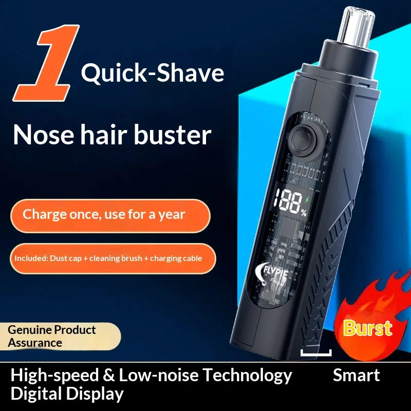 Rechargeable Nasal Trimmer & Facial Shaver for Men – Portable Grooming Device for Nose & Face Beauty World Shop