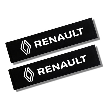 2PCS Carbon fiber Cotton Car Safety Belt Shoulder Cover seat belt pad for Renault koleos duster megane 2 logan clio Car Styling Beauty World Shop