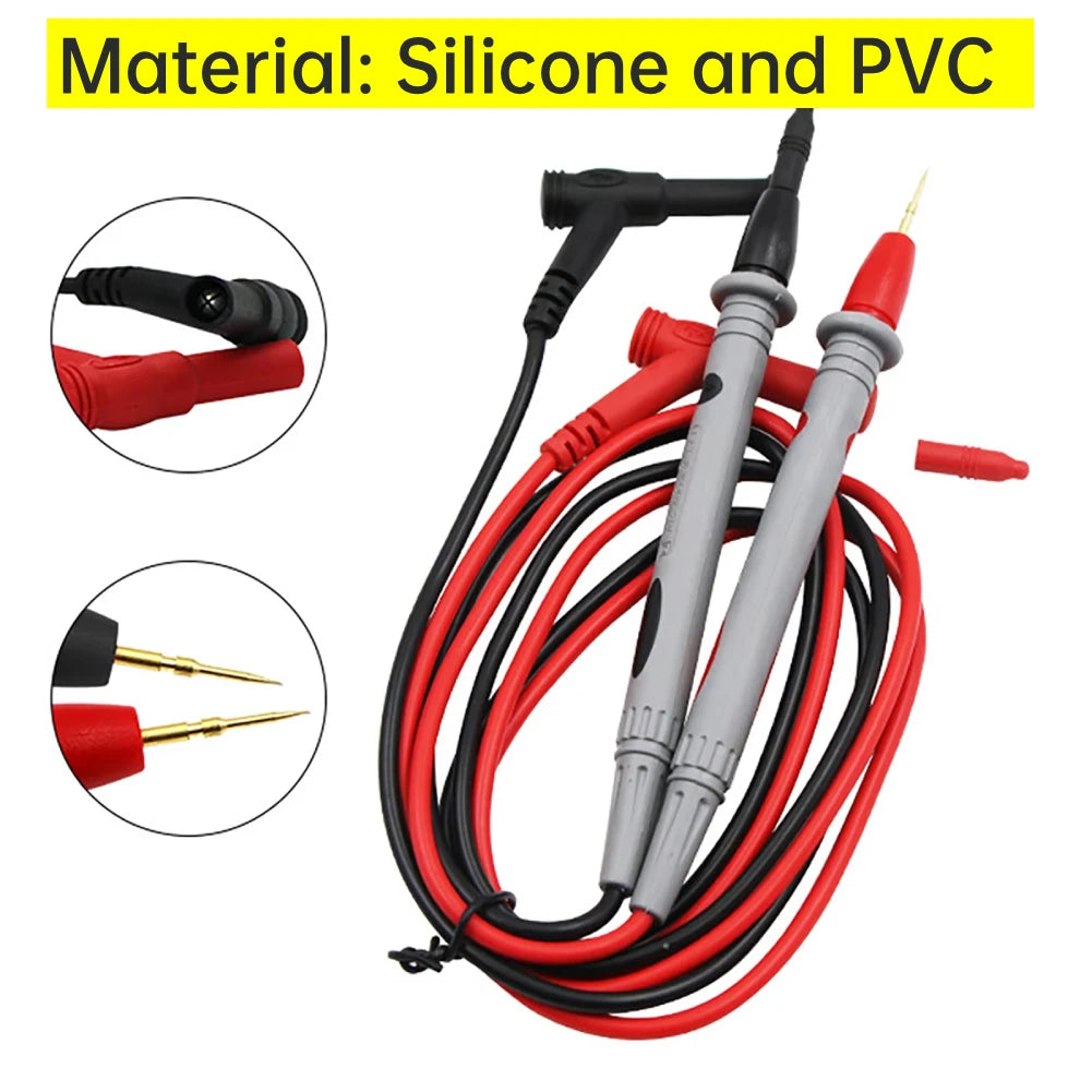 20A 1000V Multimeter Test Heads Needle Pin Digital Multi Meter Head Wire Pen Cable Kit Multimeter Voltmeter PVC Tester Kit Beauty World Shop