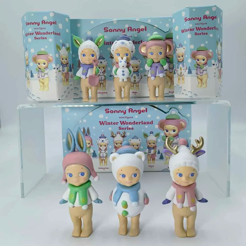 Sonny Angel Blind Box Winter Wonderland Series Mini Anime Figures Ornaments Dolls Fans Children Christmas Birthday Gift Beauty World Shop