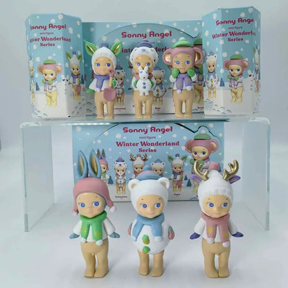 Sonny Angel Blind Box Winter Wonderland Series Mini Anime Figures Ornaments Dolls Fans Children Christmas Birthday Gift Beauty World Shop