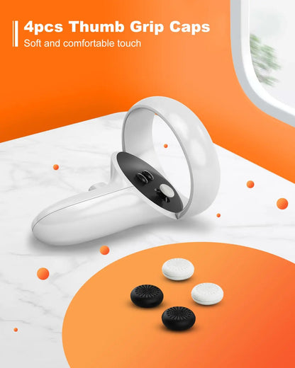 Thumbsticks for Oculus Quest 2 Controller Joystick Replacement Kit for Meta Quest 2 Thumbstick Caps with Tools