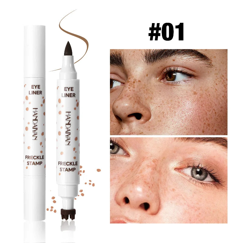 1PC Face Fake Freckles Pen Natural Waterproof Lifelike Fake Freckles Pen for Long Lasting Look Dot Spot Pen Makep Tool Cosmetic Beauty World Shop