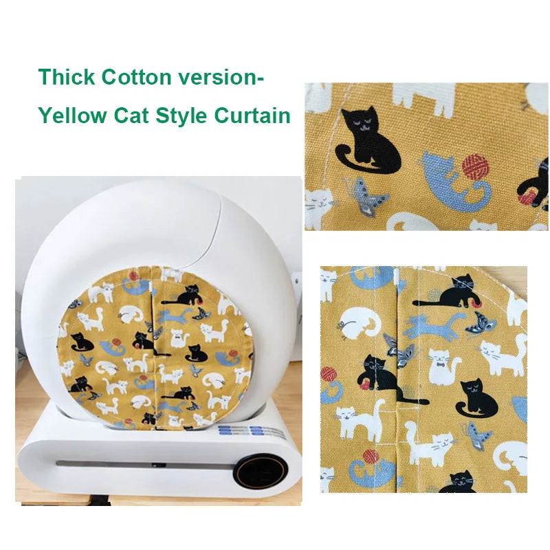 Newly Upgraded High Quality Cat Basin Odor Dust-proof Door Curtain Matching for TONEPIE Self Automatic Litter Box Not Litter Box Beauty World Shop