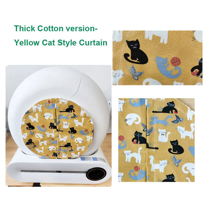 Newly Upgraded High Quality Cat Basin Odor Dust-proof Door Curtain Matching for TONEPIE Self Automatic Litter Box Not Litter Box Beauty World Shop