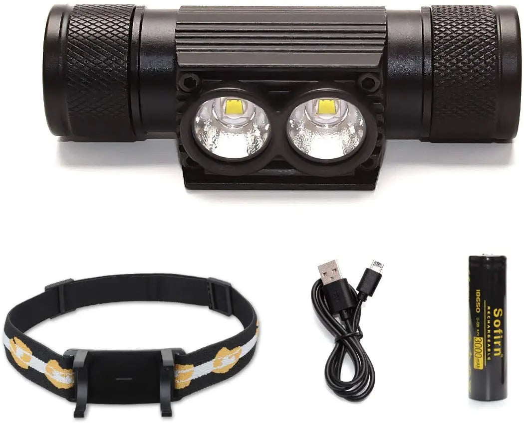 H25LR LED 90 High CRI Rechargeable Headlamp Powerful Lightweight Head Flashlight with Bright White Light  660nm Deep Red Torch Beauty Fashion