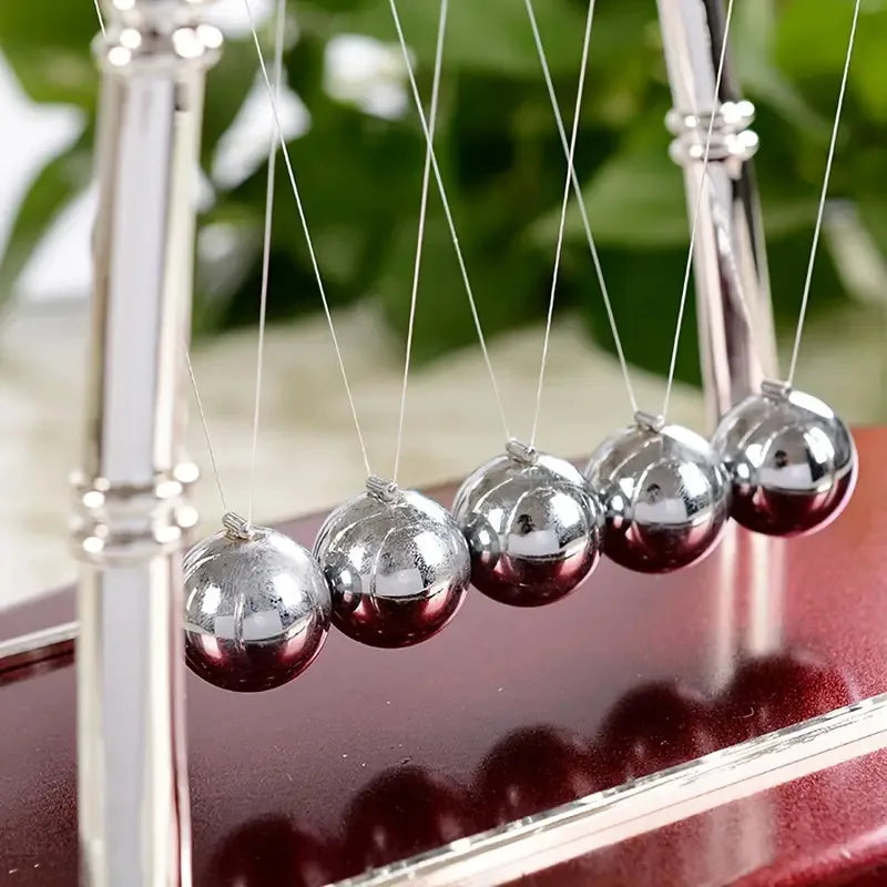 Newton Cradle Balance Steel Balls Perpetual Motion Collision Ball School Teaching Physics Science Pendulum Toy Home Decoration Beauty World Shop