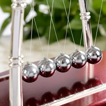 Newton Cradle Balance Steel Balls Perpetual Motion Collision Ball School Teaching Physics Science Pendulum Toy Home Decoration Beauty World Shop