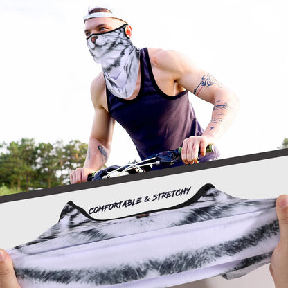 3D Animals Magic Scarf Bandana Breathable Neck Warmer Gaiter Hanging Ear Outdoor Sports Triangle Face Mask Neckerchief Summer Beauty World Shop