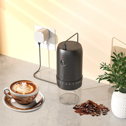 New Portable USB Electric Coffee Bean Grinder 40 Gears External Adjustable Rechargeable Grinders Household Mini Coffee Machine Beauty World Shop