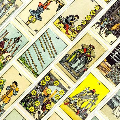 Hot-selling Tarot Cards Deck 78Pcs For Easy Beginners Fate Fortune Telling Divination Party Tabletop Board Game ,Holiday Games Beauty World Shop
