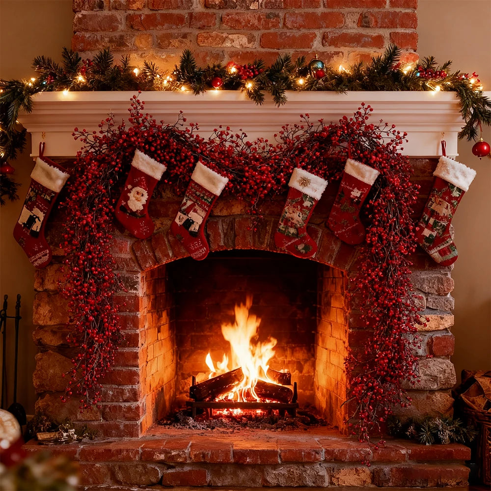 1.8m Artificial Hanging Plants Garland Plastic Red Ferns Fake Ivy Plant for Christmas Home Wedding Table Party Garden Decoration Beauty World Shop