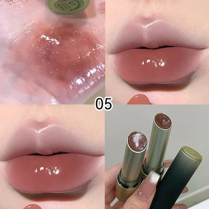 HERORANGE Heart-Shaped Moisturizing Lipstick: Mirror-Like Shine with Hydrating Formula - Natural Look for a Dewy, Radiant Finish Beauty Trend Shop