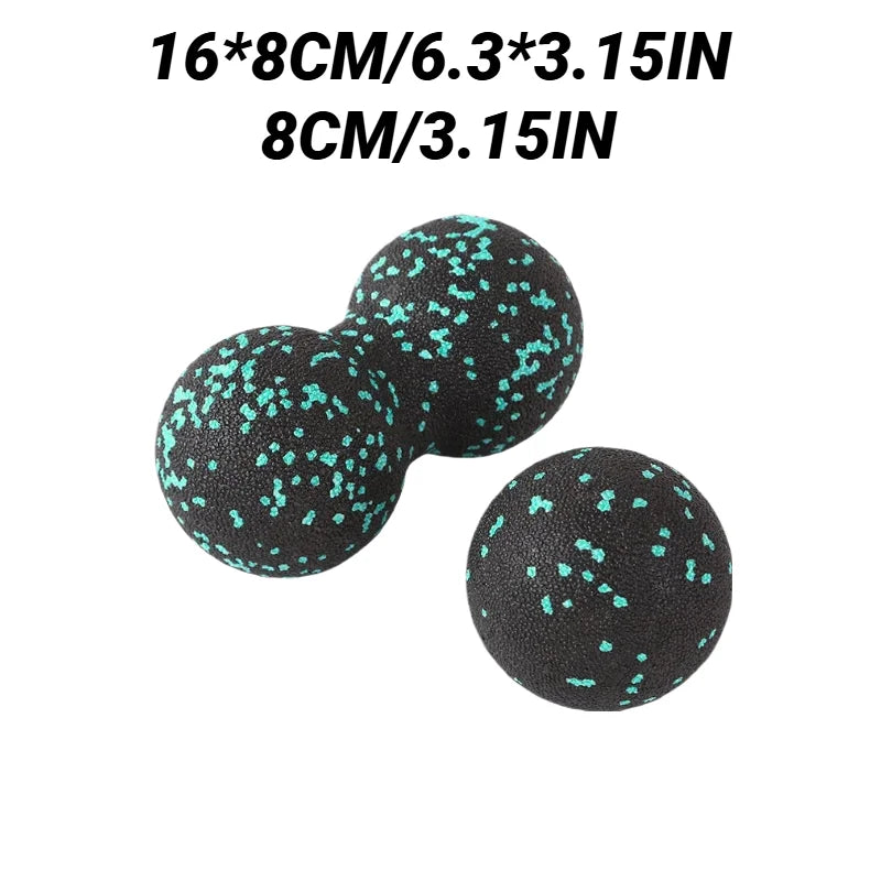 Yoga Peanut Balls Body Massage Fascia Ball Suit Foam Block High Density Muscle Relaxation Lacrosse Exercise Fitness Relieve Pain Beauty World Shop