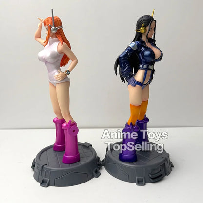 26cm/10.23in Anime One Piece Action Figure Robin Figure Nami Figure PVC Toys Statue Model Collectible Toys Gifts Beauty World Shop