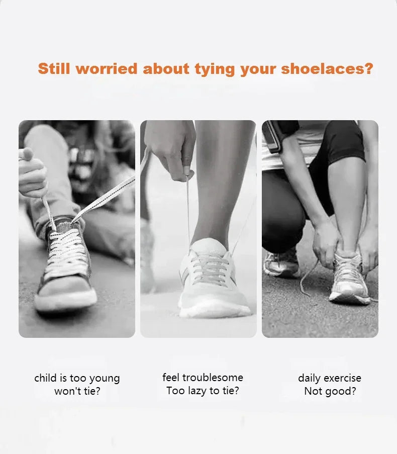 No tie Shoelaces for Shoes 8MM Flat Elastic laces Sneakers Kids Adult Quick Shoelace without ties Shoe Accessories Beauty World Shop