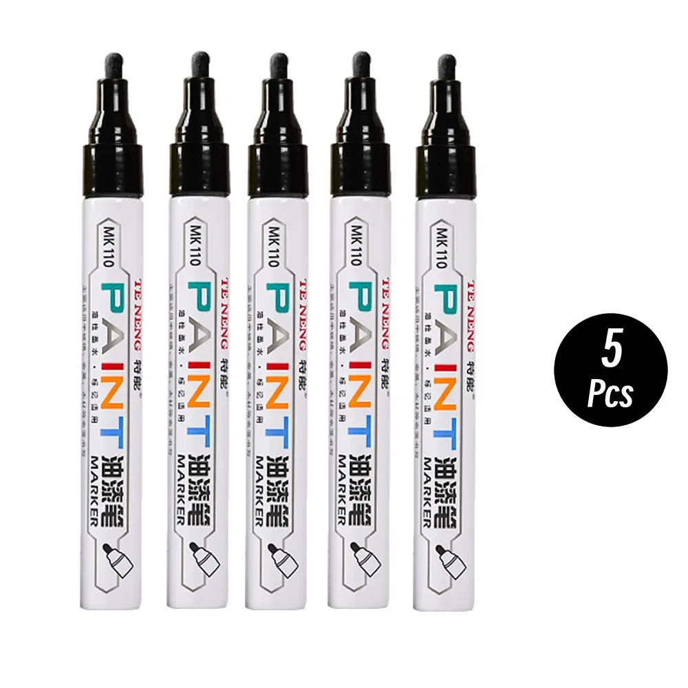 8 Colors Car Scratch Repair Paint Pen Quick Dry Touch Up Paint Repair Pen Waterproof Wheel Tyre Marker Auto Paint Marker Pens Beauty World Shop