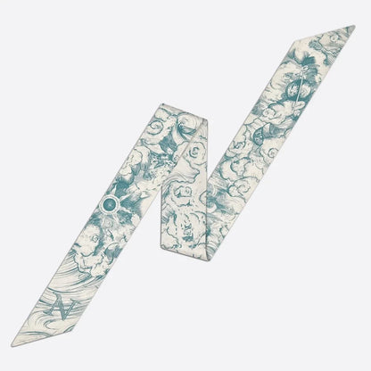 26 Letters Tarot Constellation Bag Scarf Twill Silk Scarves Women New Neckerchief Hair Headbands Beauty World Shop