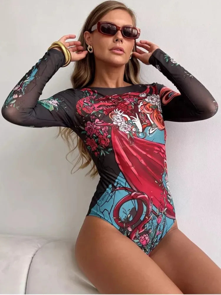 New High Waist Sexy Swimsuit Women Summer Bathing Suit Bikini Set Long Sleeve Swimwear Women Beach Swimming Suit For Female Beauty World Shop