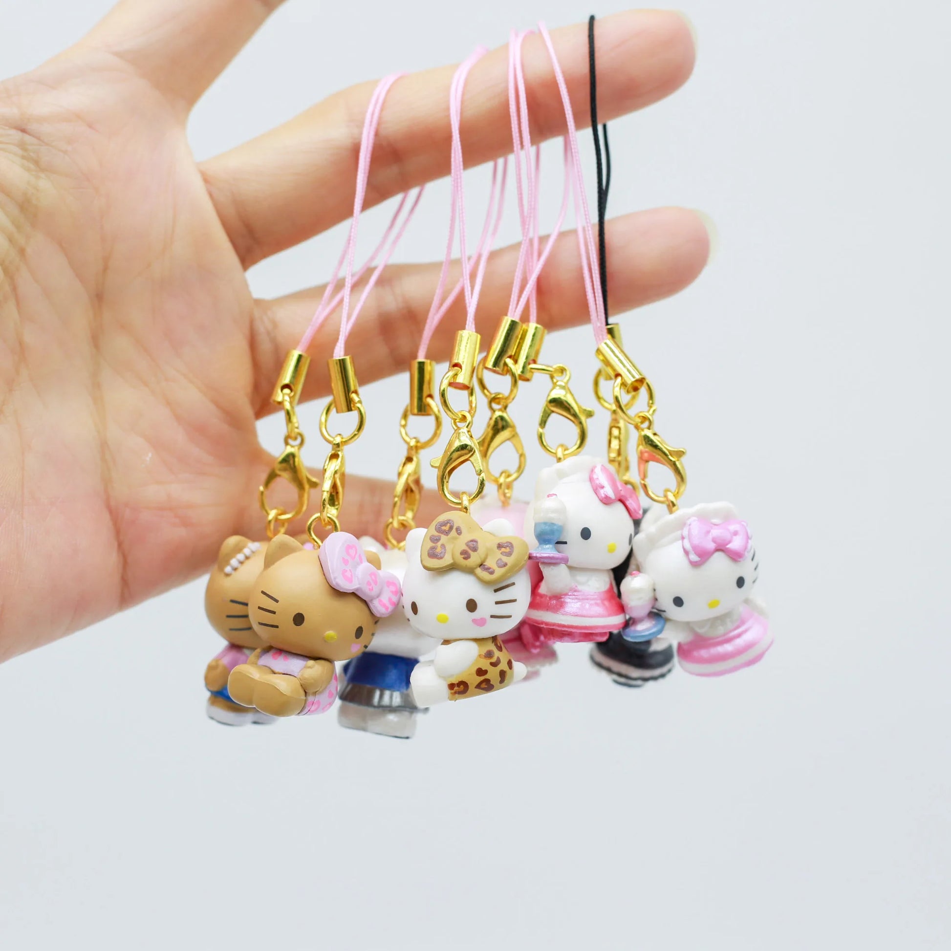 New Original Sanrio Character Kawaii Black Skin Hello Kitty Backpack Pendant Anime Cartoon Blind Box Birthday Gift Trendy Toys Beauty World Shop