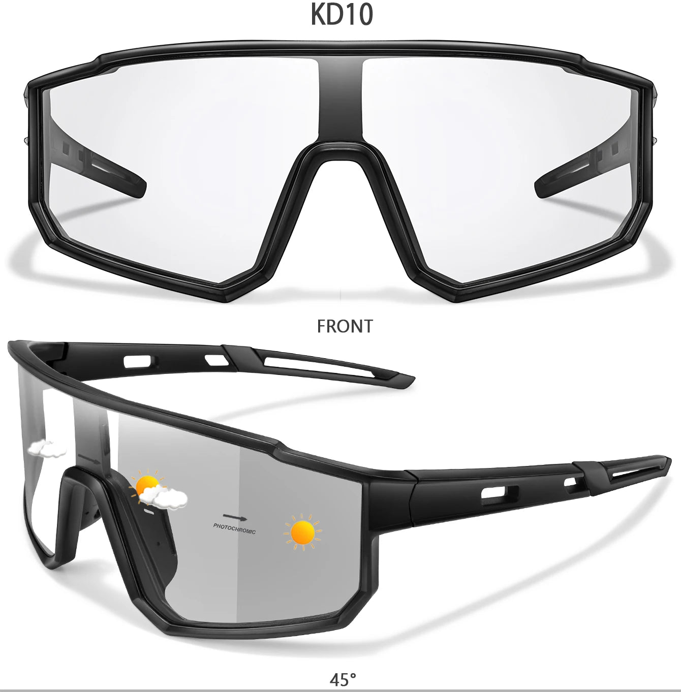 Fashion Brand Men Women Bicycle Photochromic Eyewear MTB Bike Fishing Running Cycling Sports Sunlasses Comfortable Goggles Beauty World Shop