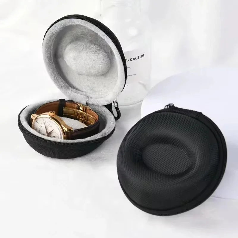 Portable EVA Single Watch Travel Case Watch Storage Organizer Box Watch Holder Waterproof for Smartwatches Zippered Container Beauty World Shop