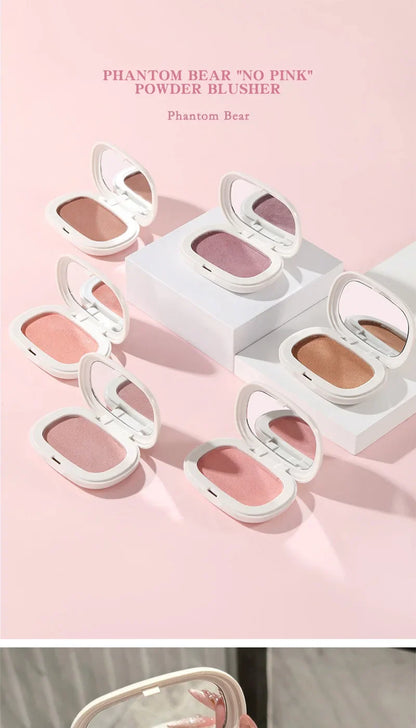 Phantom Bear Single-Color Blush Cream — Mochi Texture, Powder-Free Formula, Low-Saturation, Long-Lasting Natural Matte Finish Beauty Trend Shop