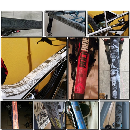 ENLEE The New Removeable Sticker Road Bicycle Paster Guard Cover 3D MTB Mountain Bike Scratch-Resistant Protect Frame Protector Beauty World Shop