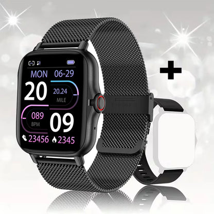 2024 Smart Watch Android Phone 1.44'' Inch Color Screen Bluetooth Call Blood Oxygen/Pressure Monitoring Smart Watch Women Men Beauty World Shop