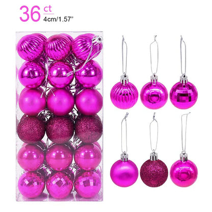 1box Christmas Balls Christmas Tree Ornaments Ball Xmas Hanging Tree Pendants Home Party Decor 2026 New Year Gift Noel Navidad Beauty World Shop