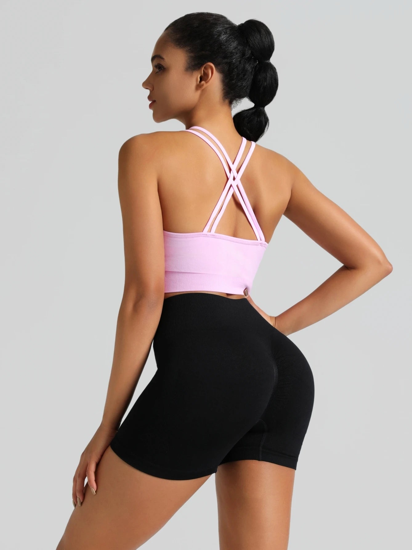 women's High Waisted Yoga Shorts Butt Lifting Tummy Control Workout Fitness Running Stretchy Booty Lift Leggings Gym Activewear Beauty World Shop