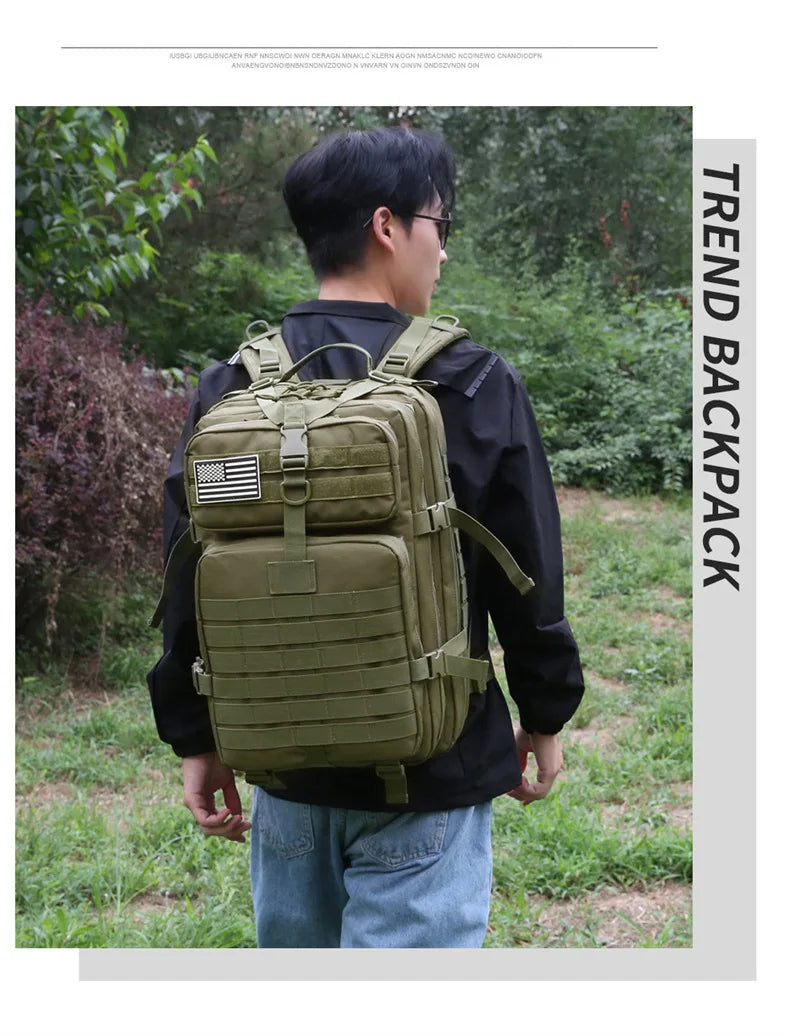Adjustable Shoulder Straps Hiking Backpack Zipper Closure Travel Sports Camping Mountaineering Cycling Outdoor Unisex Foldable L Beauty World Shop