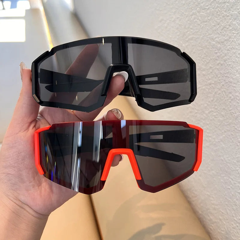 Hiking 2pcs Cycling Anti Light Glasses Men Women UV400 Sandproof Eye Protector Shades Outdoor Sports Goggle Anti Radiation Lens Beauty World Shop
