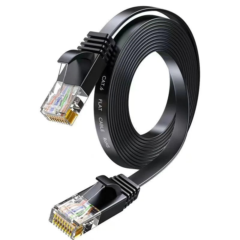 CAT 6 Ethernet Cable Flat Cat6 Lan Cable Gigabit 1000mbps UTP RJ45 Network Patch Cord 1m-30m For Switch Splitter Modem Router