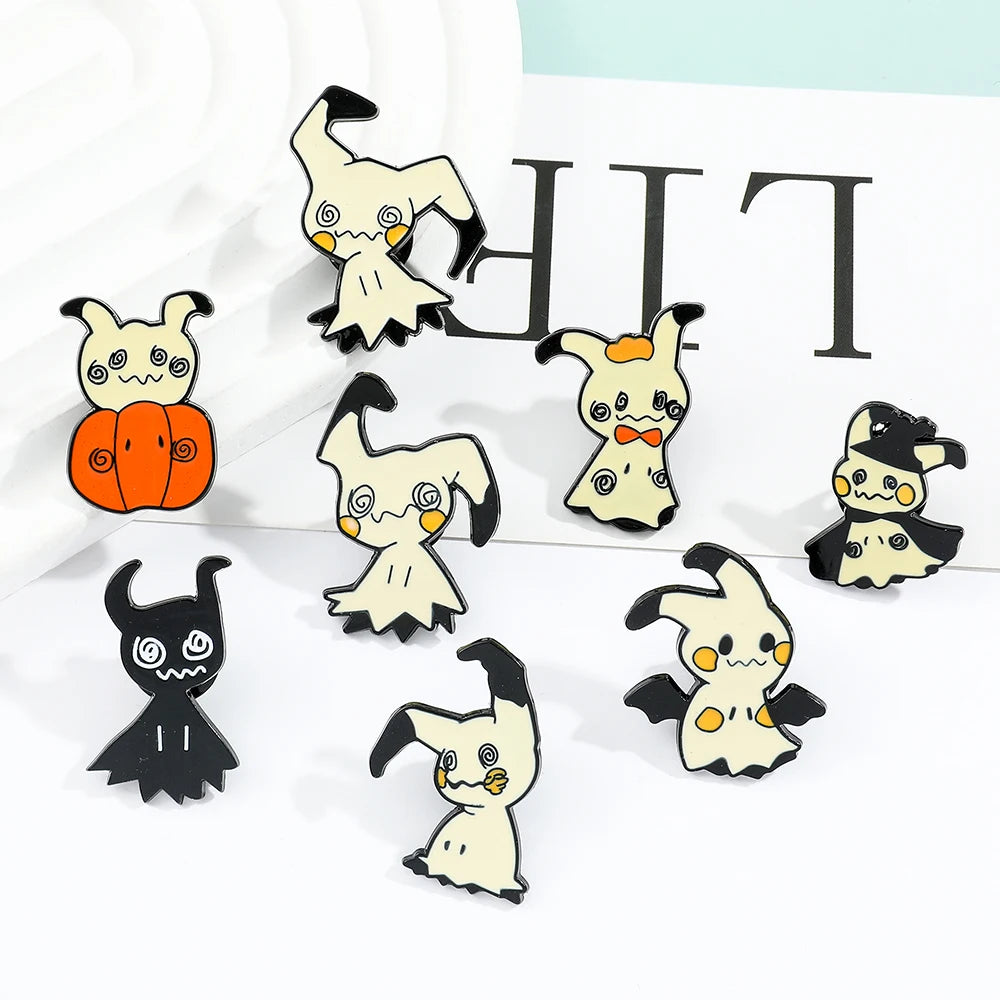 Pokemon Cartoon Metal Enamel Pins Brooch Cute Pikachu Badges Metal Denim Shirt Lapel Pin Jewelry Accessories Beauty World Shop