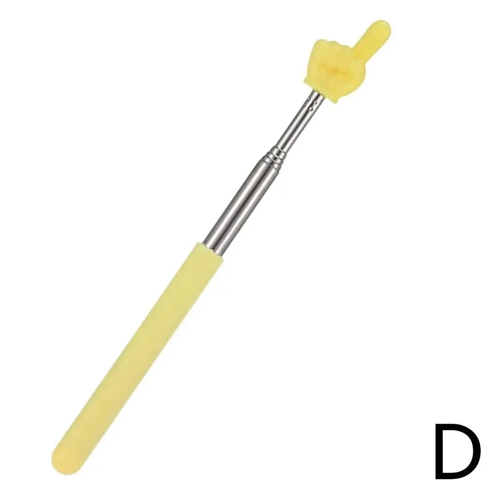 Steel Teaching Pointer Telescopic Rod Finger Design Teaching Stick Finger Reading Sticks Tools School Office Supplies Beauty World Shop