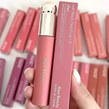 Rare Beauty Soft Pinch Tinted Lip Oil Stain Lip Gloss Delight Hope Happy Wonder Liquid Blush Makeup Cosmetics Face Eye Blusher Beauty World Shop